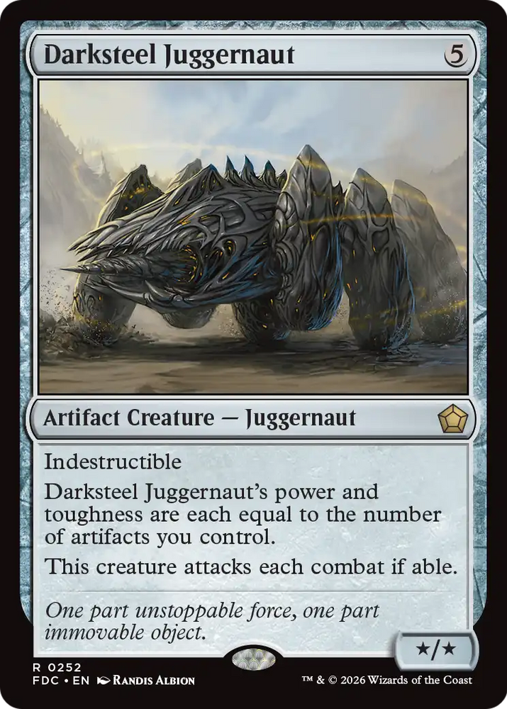 Darksteel Juggernaut [Foundations Commander]