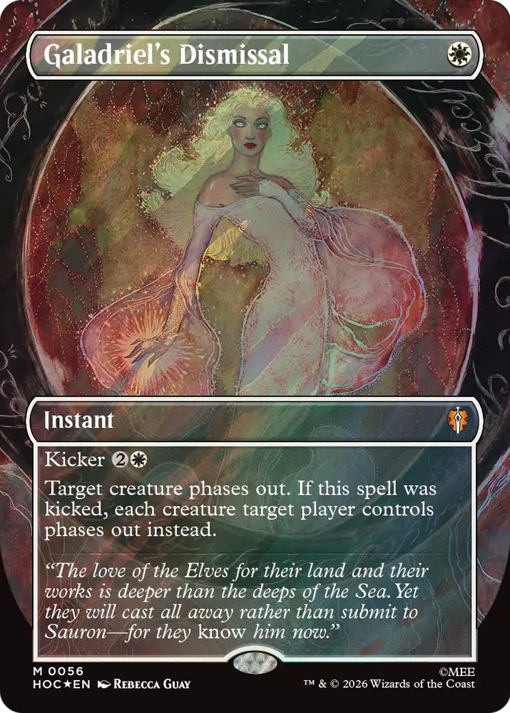 Galadriel's Dismissal (Borderless) (Surge Foil) [The Hobbit: Eternal-Legal]