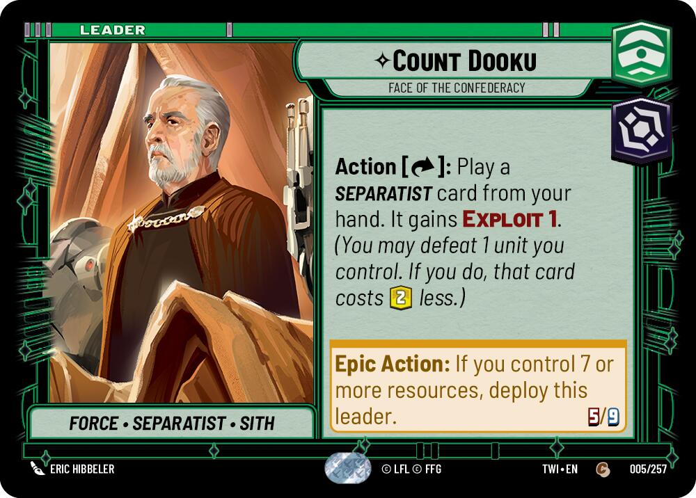 Count Dooku - Face of the Confederacy (005/257) (005/257) [Twilight of the Republic]