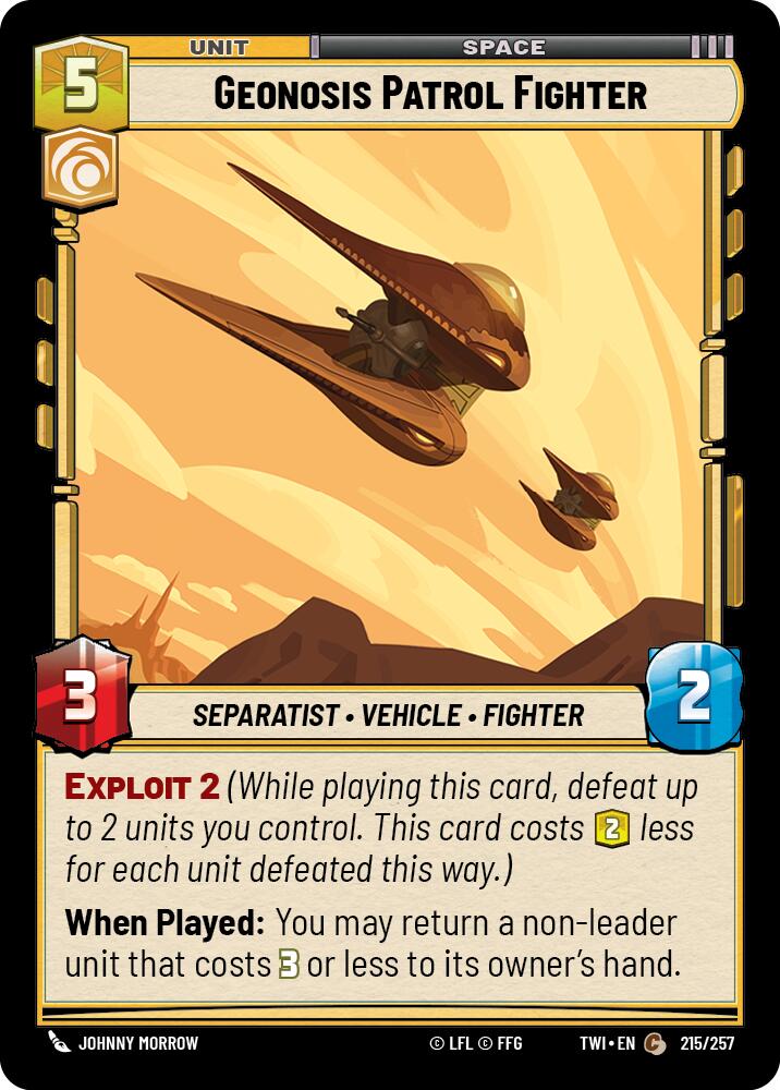 Geonosis Patrol Fighter (215/257) (215/257) [Twilight of the Republic]