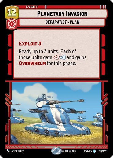Planetary Invasion (178/257) (178/257) [Twilight of the Republic]