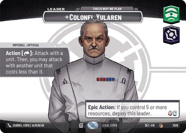 Colonel Yularen - This is Why We Plan (Showcase) (1026) (1026) [Secrets of Power]