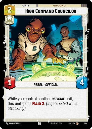 High Command Councilor (759) (Foil) (759) [Secrets of Power]