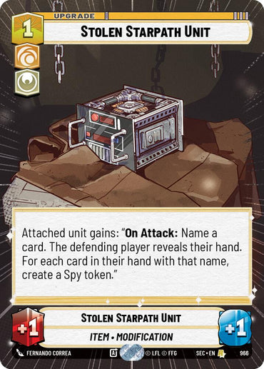 Stolen Starpath Unit (966) (Hyperspace Foil) (966) [Secrets of Power]