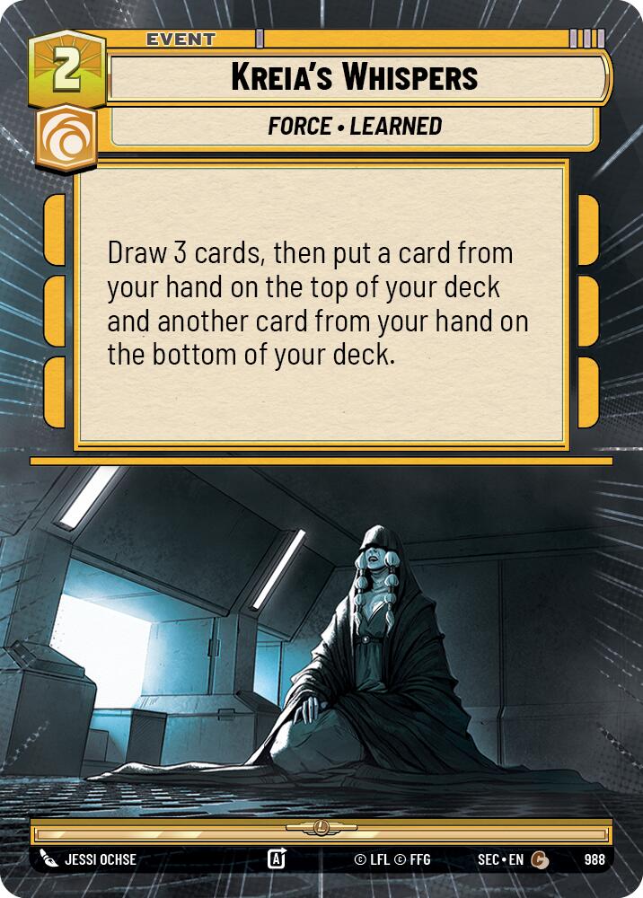 Kreia's Whispers (988) (Hyperspace Foil) (988) [Secrets of Power]