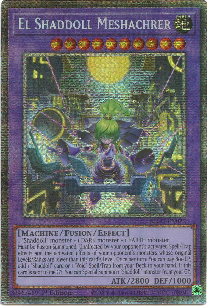 El Shaddoll Meshachrer (Starlight Rare) [BLGG-EN022] Starlight Rare