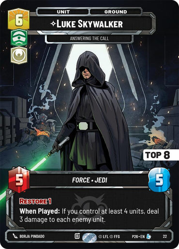 Luke Skywalker - Answering the Call (22) (Top 8) (22) [Sector and Regional Promos: Season 2]