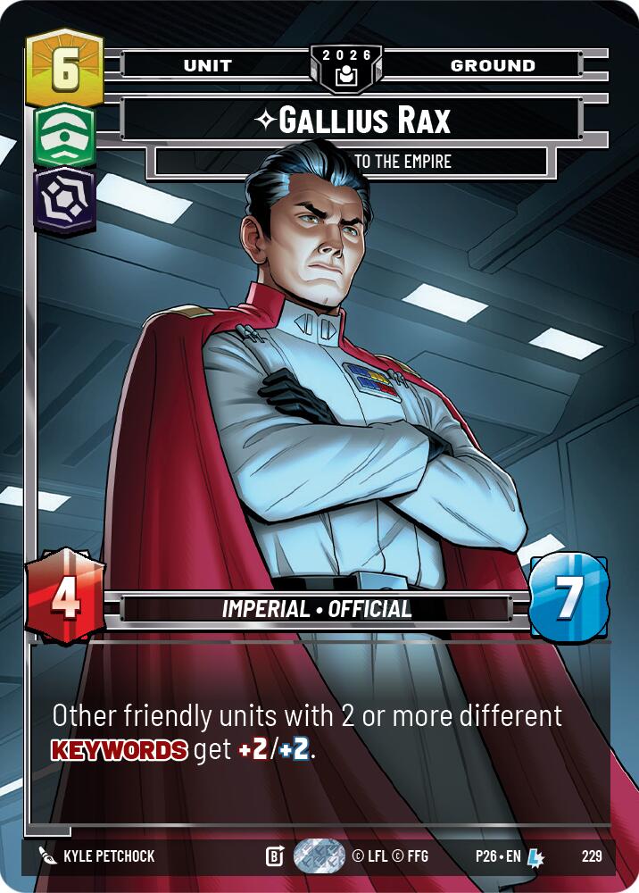 Gallius Rax - Counselor to the Empire (229) (229) [Sector and Regional Promos: Season 2]