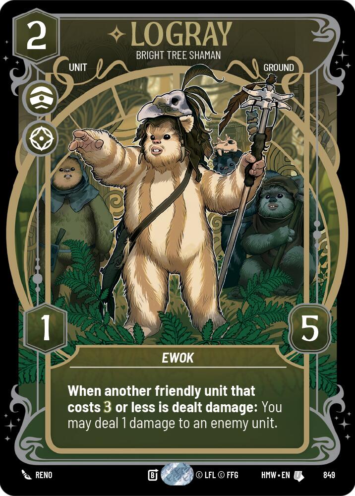 Logray - Bright Tree Shaman (849) (Prestige Foil) (849) [Homeworlds]