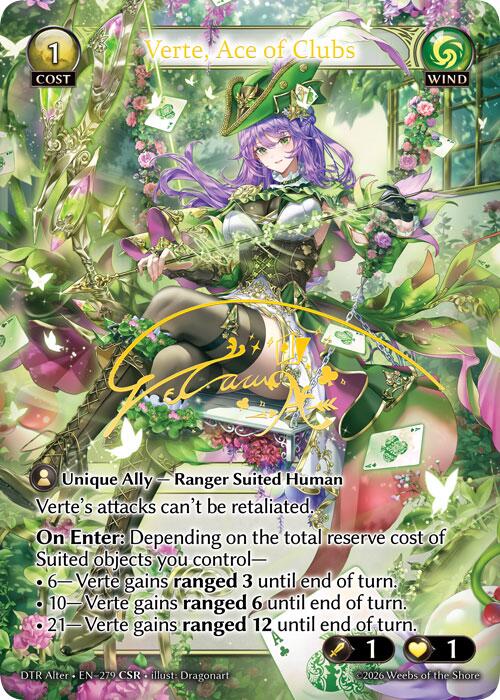Verte, Ace of Clubs (CSR) (279) [Distorted Reflections Alter Edition]