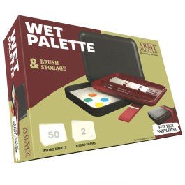 wet palette brush and storage