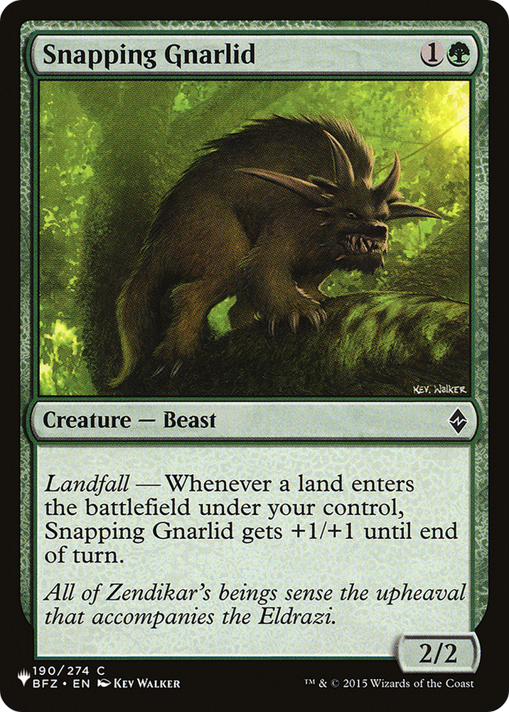 Snapping Gnarlid [The List]