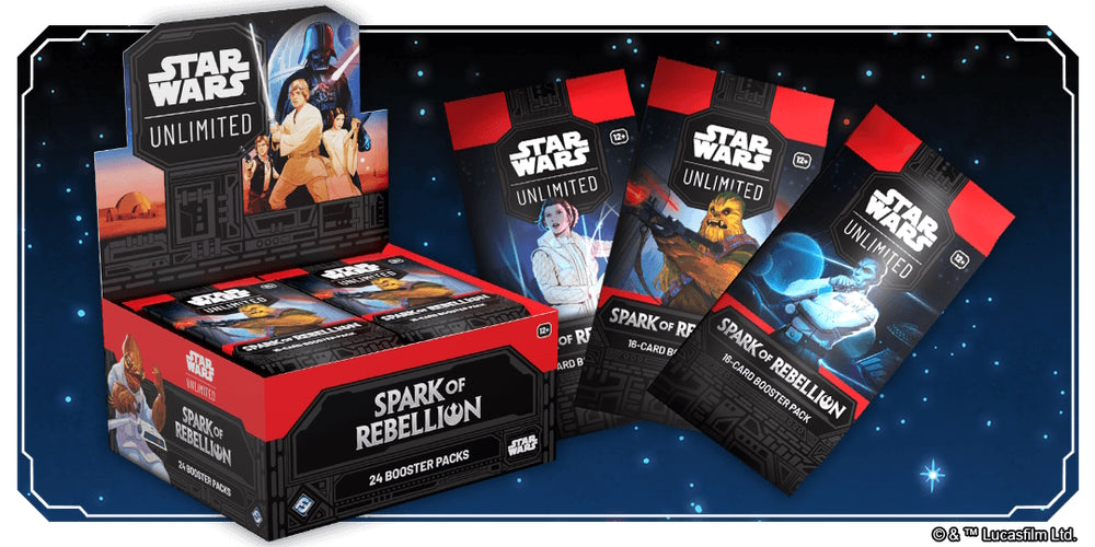 Star Wars: Unlimited - Spark of Rebellion Booster Display