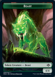 Beast Token // Treasure Token (20) [Modern Horizons 2 Tokens]
